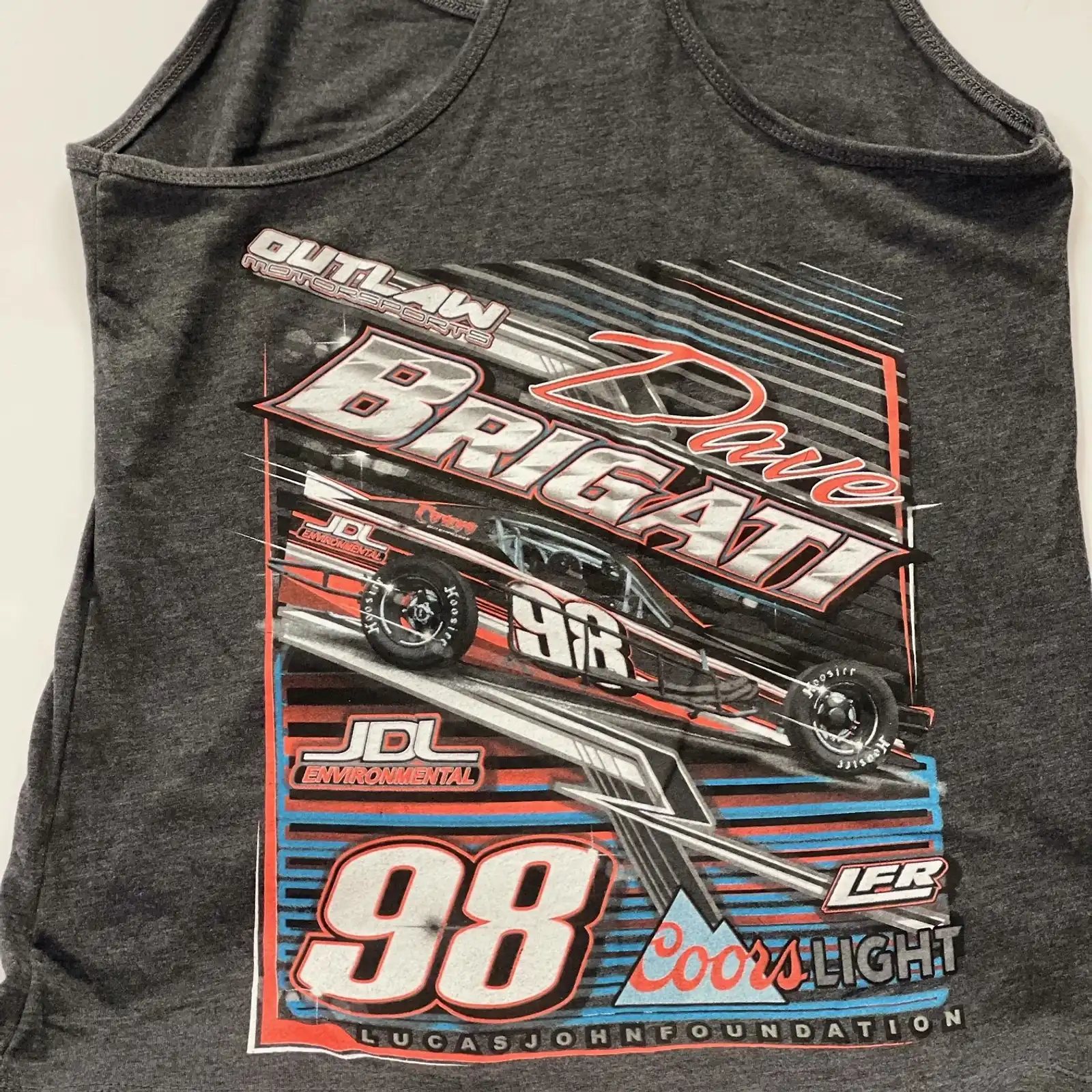 Thumbnail: Brigati Coors Light Logo Tank: Dark Heather Gray
