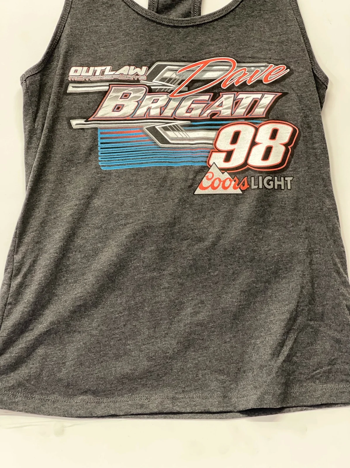 Brigati Coors Light Logo Tank: Dark Heather Gray